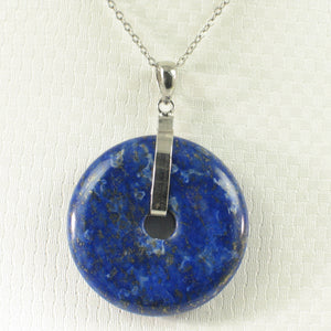 9220125-Real-Solid-Sterling-Silver-Blue-Lapis-Lazuli-30mm-Donut-Pendant-Necklace