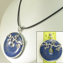 Load image into Gallery viewer, 9220127-Solid-Sterling-Silver-Natural-Blue-Lapis-Lazuli-Pendant-Necklace