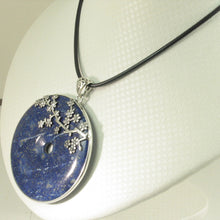 Load image into Gallery viewer, 9220131-Real-57mm-Blue-Lapis-Lazuli-Solid-Sterling-Silver-Pendant-Necklace
