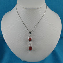 Load image into Gallery viewer, 9229940-Carnelian-Beads-Caged-Solid-Sterling-Silver-Lucky-Lanterns-Pendant