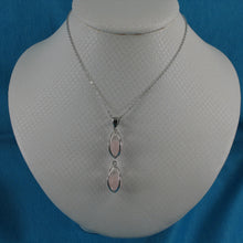 Load image into Gallery viewer, 9229942-Rose-Quartz-Beads-Caged-Sterling-Silver-Lucky-Lanterns-Pendant-Necklace