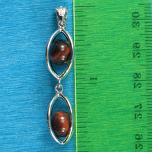 Load image into Gallery viewer, 9229943-Red-Tiger-Eye-Beads-Caged-Sterling-Silver-Lucky-Lanterns-Pendant