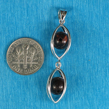 Load image into Gallery viewer, 9229943-Red-Tiger-Eye-Beads-Caged-Sterling-Silver-Lucky-Lanterns-Pendant