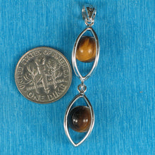 Load image into Gallery viewer, 9229944-Tiger-Eye-Beads-Caged-Sterling-Silver-Lucky-Lanterns-Pendant-Necklace