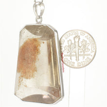 Load image into Gallery viewer, 9230110-Orange-Sand-Natural-Multi-Inclusion-Quartz-Crystal-Sterling-Silver-Necklace