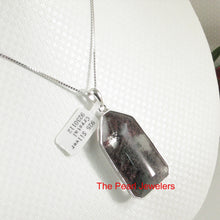 Load image into Gallery viewer, 9230112-Natural-Multi-Inclusion-Quartz-Crystal-Solid-Sterling-Silver-.925-Necklace