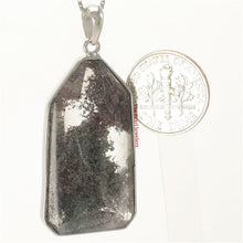 Load image into Gallery viewer, 9230112-Natural-Multi-Inclusion-Quartz-Crystal-Solid-Sterling-Silver-.925-Necklace