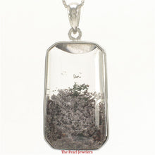 Load image into Gallery viewer, 9230115-Natural-Multi-Inclusion-Quartz-Crystal-Solid-Sterling-Silver-.925-Necklace
