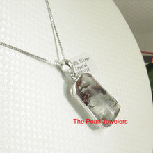 Load image into Gallery viewer, 9230118-Solid-Sterling-Silver-.925-Natural-Multi-Inclusion-Quartz-Crystal-Necklace