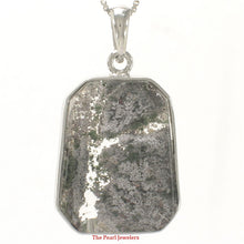 Load image into Gallery viewer, 9230125-Natural-Multi-Inclusion-Quartz-Crystal-Solid-Sterling-Silver-Pendant-Necklace