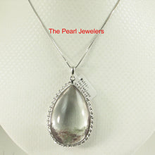 Load image into Gallery viewer, 9230130-Simple-Natural-Multi-Inclusion-Quartz-Crystal-Solid-Sterling-Silver-Pendant
