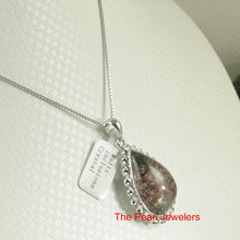 Load image into Gallery viewer, 9230131-Natural-Multi-Inclusion-Quartz-Crystal-Sterling-Silver-Pendant-Necklace