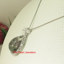 Load image into Gallery viewer, 9230133-Natural-Multi-Inclusion-Quartz-Crystal-Sterling-Silver-.925-Necklace-Pendant