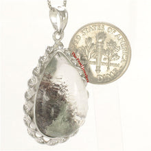 Load image into Gallery viewer, 9230133-Natural-Multi-Inclusion-Quartz-Crystal-Sterling-Silver-.925-Necklace-Pendant