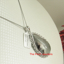 Load image into Gallery viewer, 9230136-Natural-Multi-Inclusion-Quartz-Crystal-925-Sterling-Silver-Pendant-Necklace