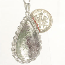 Load image into Gallery viewer, 9230137-Natural-Multi-Inclusion-Quartz-Crystal-Solid-Sterling-Silver-Pendant-Necklace