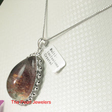 Load image into Gallery viewer, 9230141-Sterling-Silver-.925-Natural-Multi-Inclusion-Quartz-Crystal-Necklace-Pendant