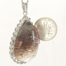 Load image into Gallery viewer, 9230141-Sterling-Silver-.925-Natural-Multi-Inclusion-Quartz-Crystal-Necklace-Pendant