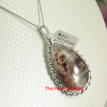 Load image into Gallery viewer, 9230144-Natural-Multi-Inclusion-Quartz-Crystal-925-Sterling-Silver-Necklace-Pendant