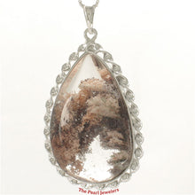 Load image into Gallery viewer, 9230144-Natural-Multi-Inclusion-Quartz-Crystal-925-Sterling-Silver-Necklace-Pendant