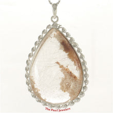 Load image into Gallery viewer, 9230145-Sterling-Silver-Natural-Multi-Inclusion-Quartz-Crystal-Necklace-Pendant