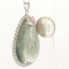 Load image into Gallery viewer, 9230146-Natural-Multi-Inclusion-Quartz-Crystal-Sterling-Silver-Pendant-Necklace