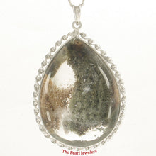 Load image into Gallery viewer, 9230147-Natural-Multi-Inclusion-Crystal-Cabochon-Bezel-Sterling-Silver-925-Pendant