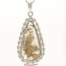 Load image into Gallery viewer, 9230148-Sterling-Silver-Natural-Multi-Inclusion-Quartz-Crystal-Necklace-Pendant