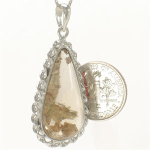 9230148-Sterling-Silver-Natural-Multi-Inclusion-Quartz-Crystal-Necklace-Pendant