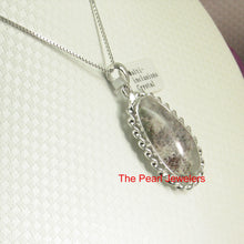 Load image into Gallery viewer, 9230150-Solid-Silver-.925-Genuine-Natural-Multi-Inclusion-Quartz-Crystal-Pendant