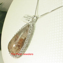 Load image into Gallery viewer, 9230153-Natural-Multi-Inclusion-Quartz-Crystal-Solid-925-Silver-Pendant-Necklace