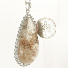 Load image into Gallery viewer, 9230153-Natural-Multi-Inclusion-Quartz-Crystal-Solid-925-Silver-Pendant-Necklace