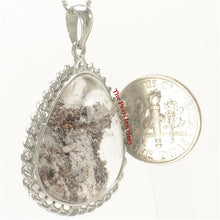 Load image into Gallery viewer, 9230155-Natural-Multi-Inclusion-Quartz-Crystal-Solid-Silver-.925-Pendant-Necklace