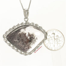 Load image into Gallery viewer, 9230157-Smokey-Natural-Multi-Inclusion-Quartz-Crystal-925-Sterling-Silver-Pendant