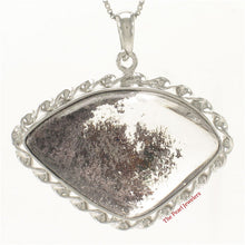Load image into Gallery viewer, 9230157-Smokey-Natural-Multi-Inclusion-Quartz-Crystal-925-Sterling-Silver-Pendant
