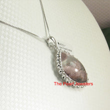 Load image into Gallery viewer, 9230159-Genuine-Natural-Quartz-Crystal-925-Silver-Pendant-Necklace