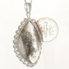 Load image into Gallery viewer, 9230163-Olive-Natural-Multi-Inclusion-Quartz-Crystal-925-Sterling-Silver-Pendant