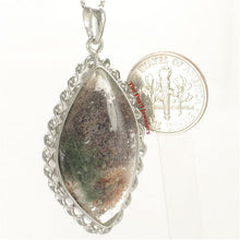 Load image into Gallery viewer, 9230165-Natural-Peach-Gray-Quartz-Crystal-Sterling-Silver-Pendant