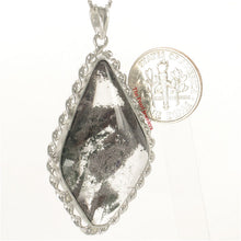 Load image into Gallery viewer, 9230172-Natural-Charcoal-Multi-Inclusion-Quartz-Crystal-Real-925-Silver-Pendant