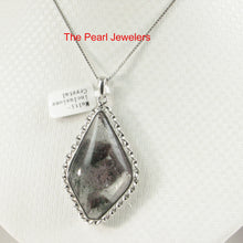 Load image into Gallery viewer, 9230172-Natural-Charcoal-Multi-Inclusion-Quartz-Crystal-Real-925-Silver-Pendant