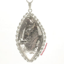 Load image into Gallery viewer, 9230174-Natural-Slate-Gray-Multi-Inclusion-Quartz-Crystal-Sterling-Silver-Pendant