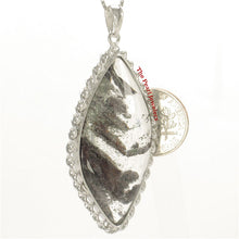 Load image into Gallery viewer, 9230175-Natural-Slate-Brown-Multi-Inclusion-Quartz-Crystal-Sterling-Silver-Pendant