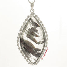 Load image into Gallery viewer, 9230175-Natural-Slate-Brown-Multi-Inclusion-Quartz-Crystal-Sterling-Silver-Pendant