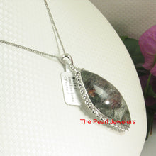 Load image into Gallery viewer, 9230176-Natural-Ash-Gray-Quartz-Crystal-925-Sterling-Silver-Pendant