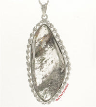 Load image into Gallery viewer, 9230177-Natural-Light-Ash-Multi-Inclusion-Quartz-Crystal-925-Sterling-Silver-Pendant