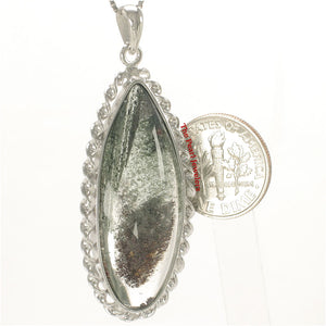 9230182-Solid-Sterling-Silver-Natural-Olive-Multi-Inclusion-Quartz-Crystal-Pendant
