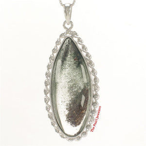 9230182-Solid-Sterling-Silver-Natural-Olive-Multi-Inclusion-Quartz-Crystal-Pendant