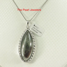 Load image into Gallery viewer, 9230182-Solid-Sterling-Silver-Natural-Olive-Multi-Inclusion-Quartz-Crystal-Pendant