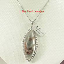 Load image into Gallery viewer, 9230183-Solid-Sterling-Silver-Natural-Brown-Inclusion-Quartz-Crystal-Pendant