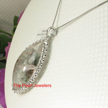 Load image into Gallery viewer, 9230184-Natural-Inclusion-Quartz-Crystal-Solid-925-Sterling-Silver-Pendant